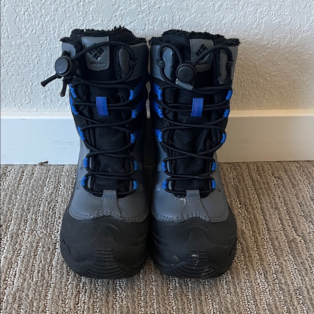 SOLD Kids Columbia Waterproof Winter Boots - Black and Blue